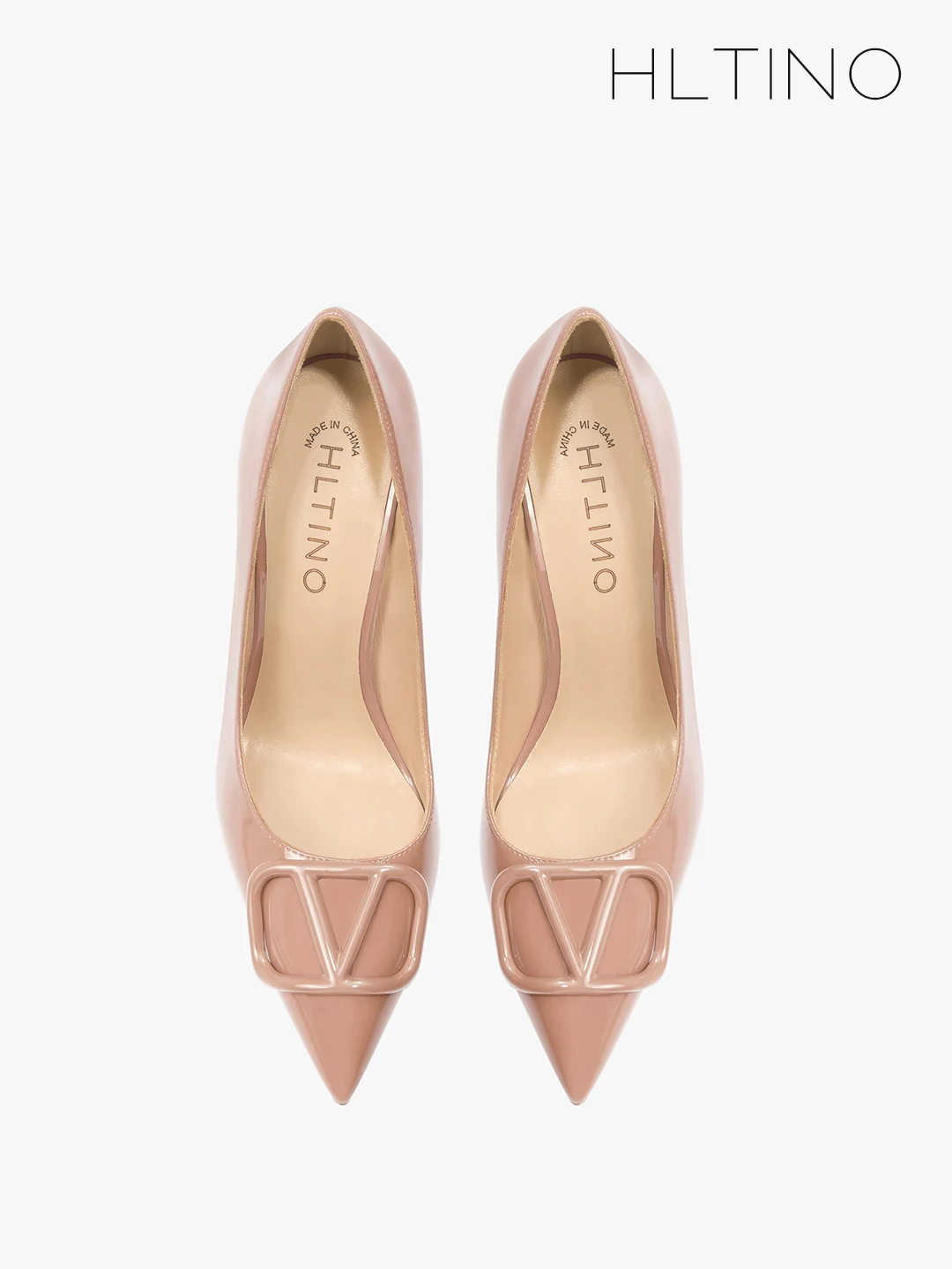 HLTINO Pointed Toe Bright Pumps Women Patent Leather High Heeled Shoes Fashion Ladies Sexy Stilettos Spring Summer