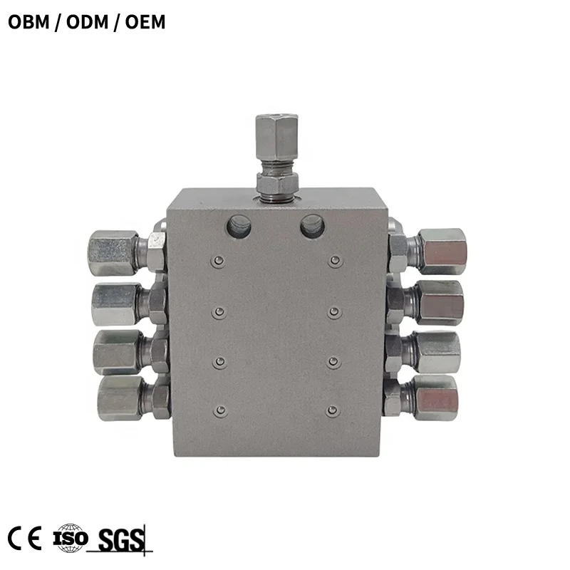 

SSV Lubrication Divide Valve Block For Progressive Lubrication System Grease Distributor Block