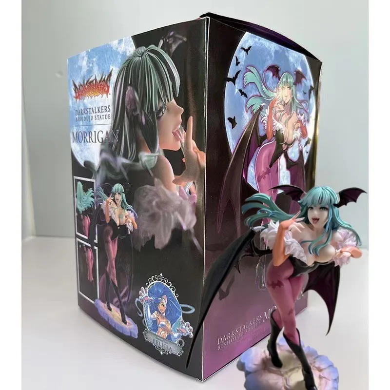 

23cm Vampireed Hunter Morrigan Aensland Felicia Anime Action Figure Bishoujo Darkstalkers Collection Figurine Halloween Gift Toy