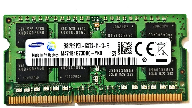 

RAM 8G DDR3L 1600MHZ 1.35V Notebook Memory 12800S M471B1G73DB0-YK0