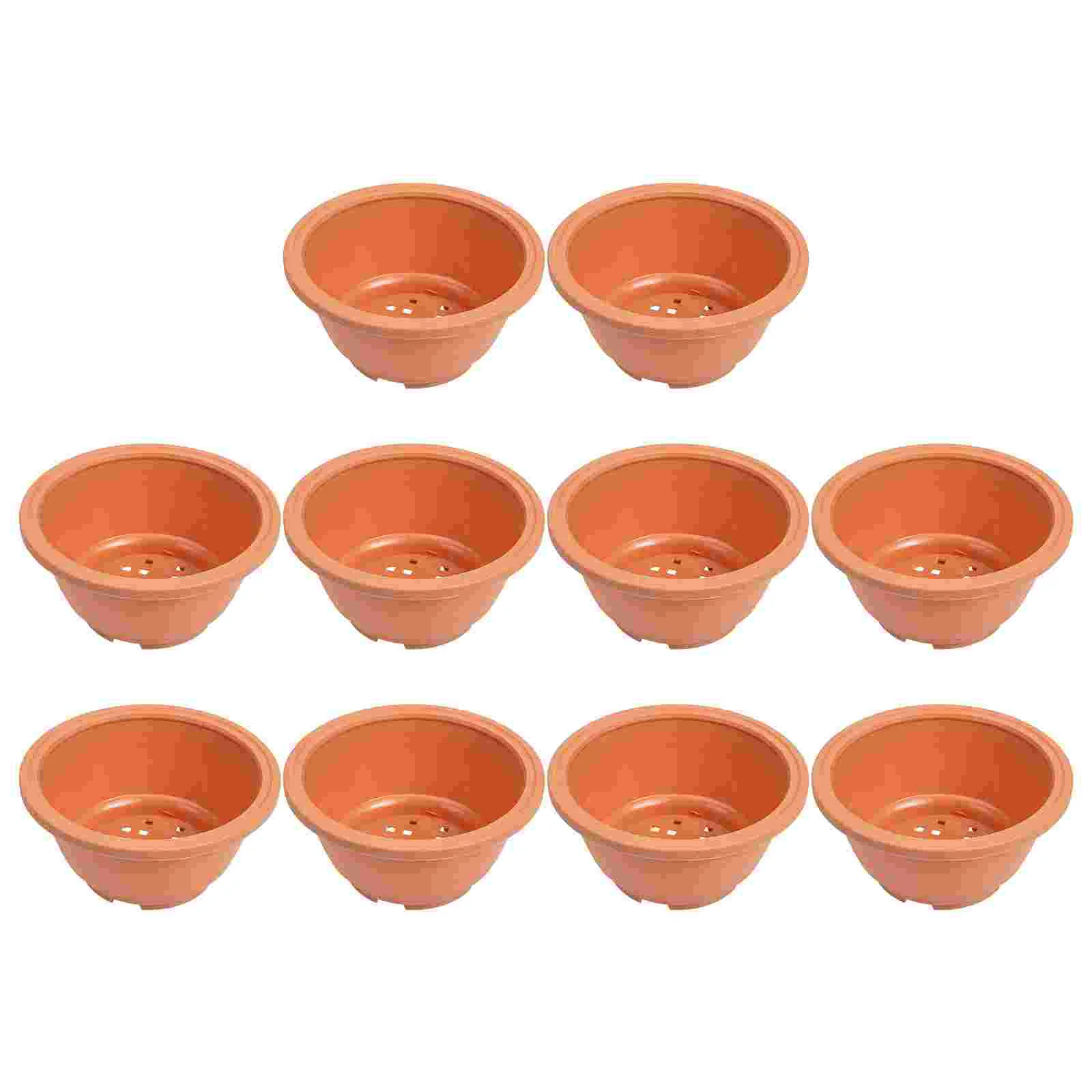 

Pots Pot Planter Shallow Terracotta Succulent Flower Nursery Garden Bonsai Planting Teracotta Flowerpots