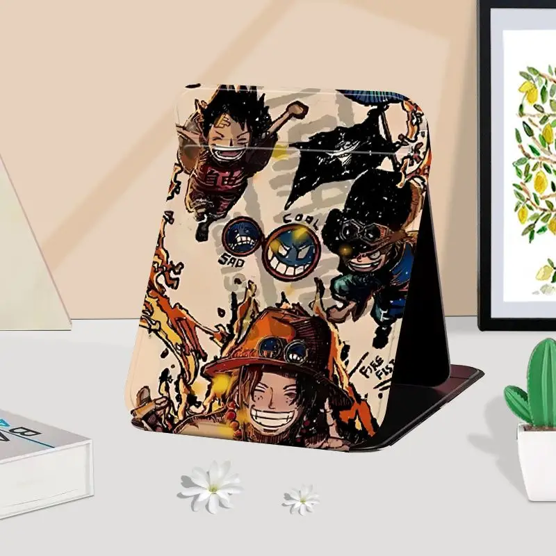 Аниме One Piece Portgas d Ace Trafalgar Law складное косметическое зеркало для хранения