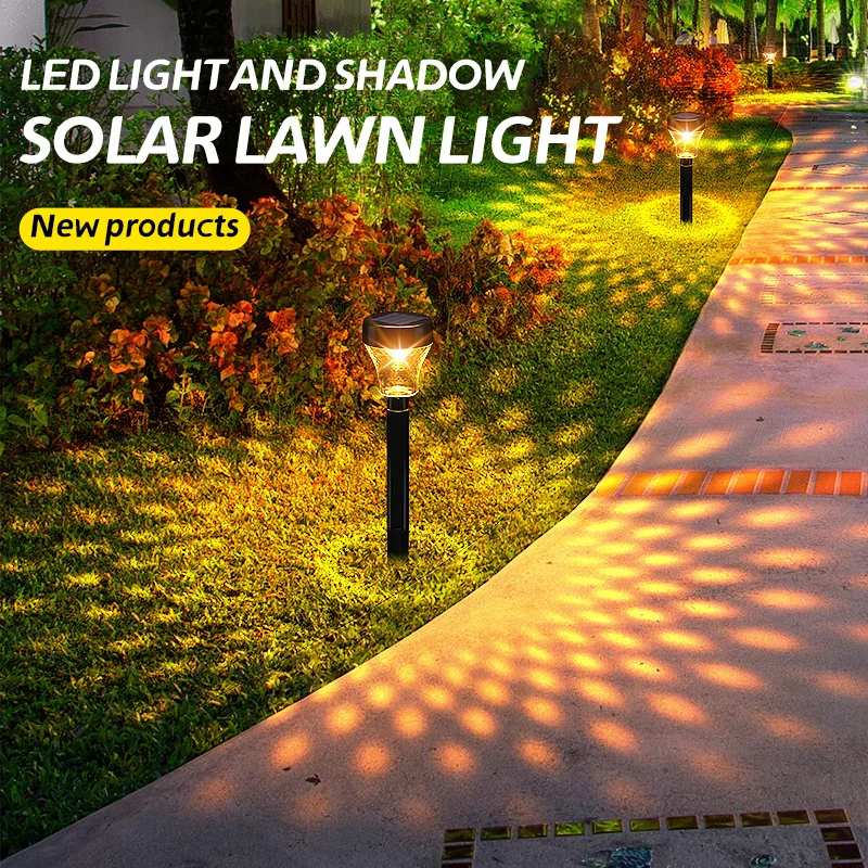 

2PCS Solar LED Light Outdoor RGB Changing Solar Garden Lights Lawn Ground Lamp Waterproof courtyard landscape Garden Lighting