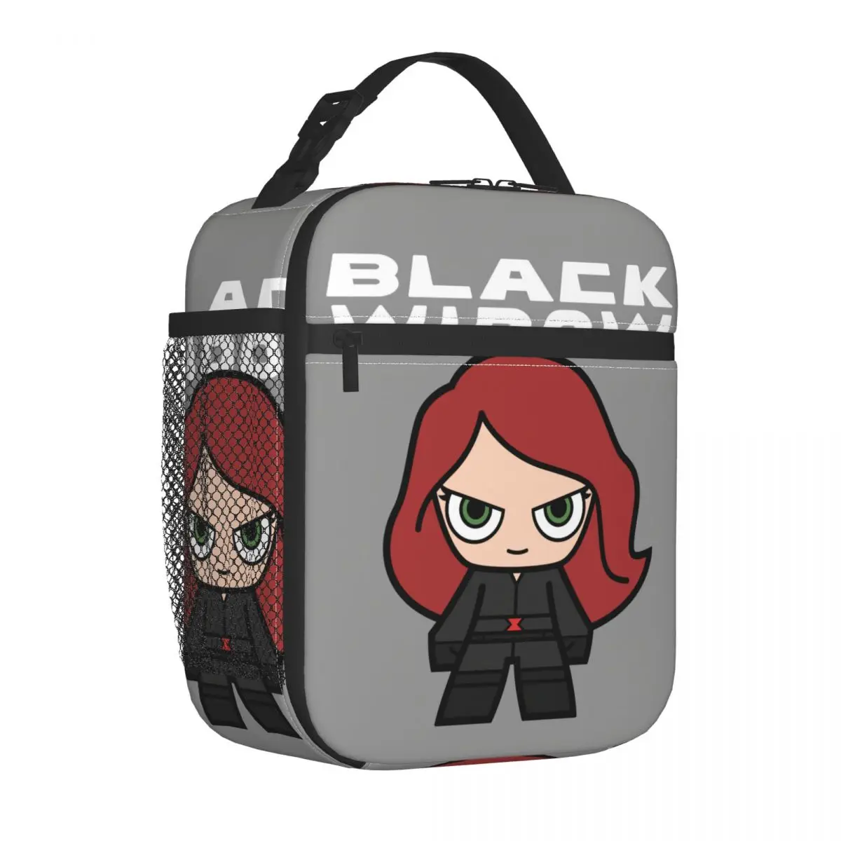 Милые миниатюрные Изолированные сумки для обедов с изображением черной вдовы
