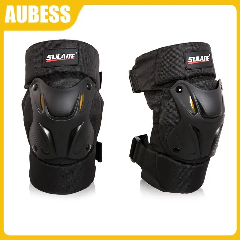 

1 Pair Moto Knee Guard Crashproof Durable Outdoor Sports Motocross Equipment Breathable Cold-proof Car Accessories Elbow Pads