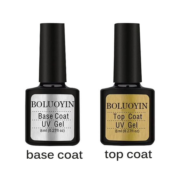 Foundation for UV Gel Polish Top Coat Top off Topcoat for UV Curing UV Gel Nail Lacquer 8ml Gel Nail Primer Base Coat off white