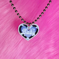 egirl jewelry angel baby necklace harajuku aesthetic kawaii letter pendant necklace for women y2k fashion accessories 2000s
