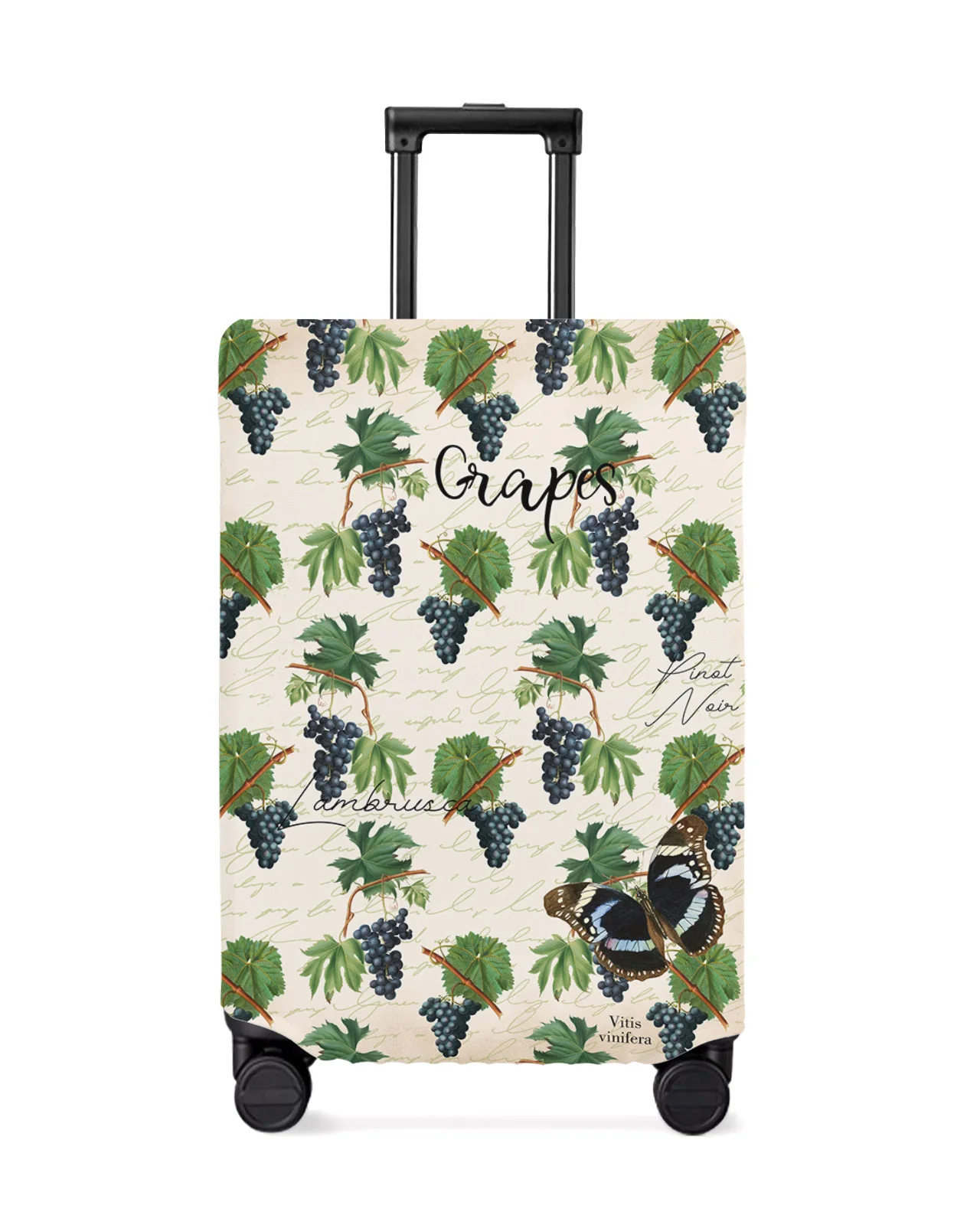 

Vintage Textured Plant Fruit Grape Travel Luggage Cover Elastic Baggage Cover Suitcase Case Dust Cover Travel Accessories