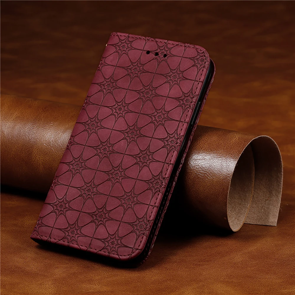 

A52 S 5G Flip Leather Wallet Case for Samsung Galaxy A52s Luxury Emboss Floral Magnet Cover for Galaxy A52 SM-A526 A525 Capa Bag