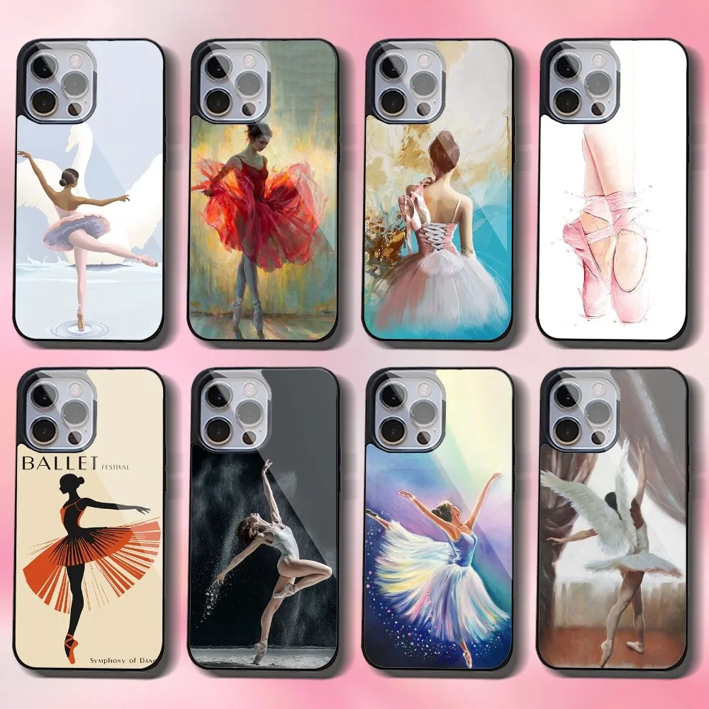 Ballerina Dance Ballet Phone Case For IPhone 16 15 14 13 Pro Max 11 12 Mini Alex Mirror Magsafe Wireless Charging Cover