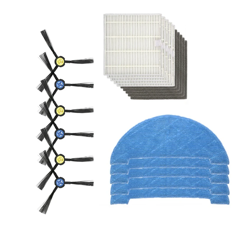 

Side Brush Filter And Mop Cloth Replacement Accessories For Ilife V8 V8S X750 A7 X800 X785 V80 Robotic Vacuum Cleaner