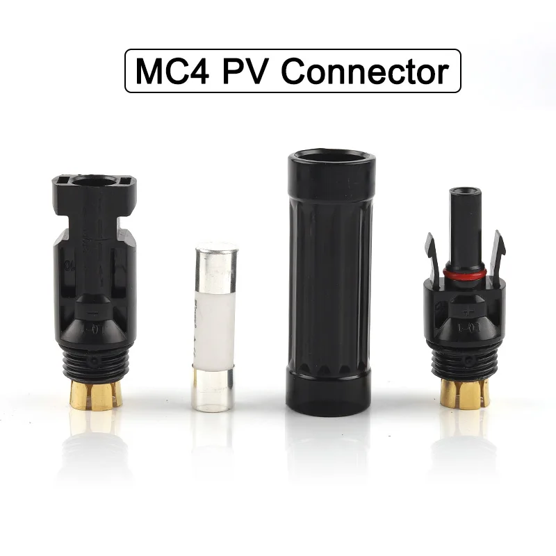 

In-line Solar Fuse Connector 10/15/20/30A 1000V/1500V DC Waterproof Connectors Male to Female PV Solar Fuse Holder Protection
