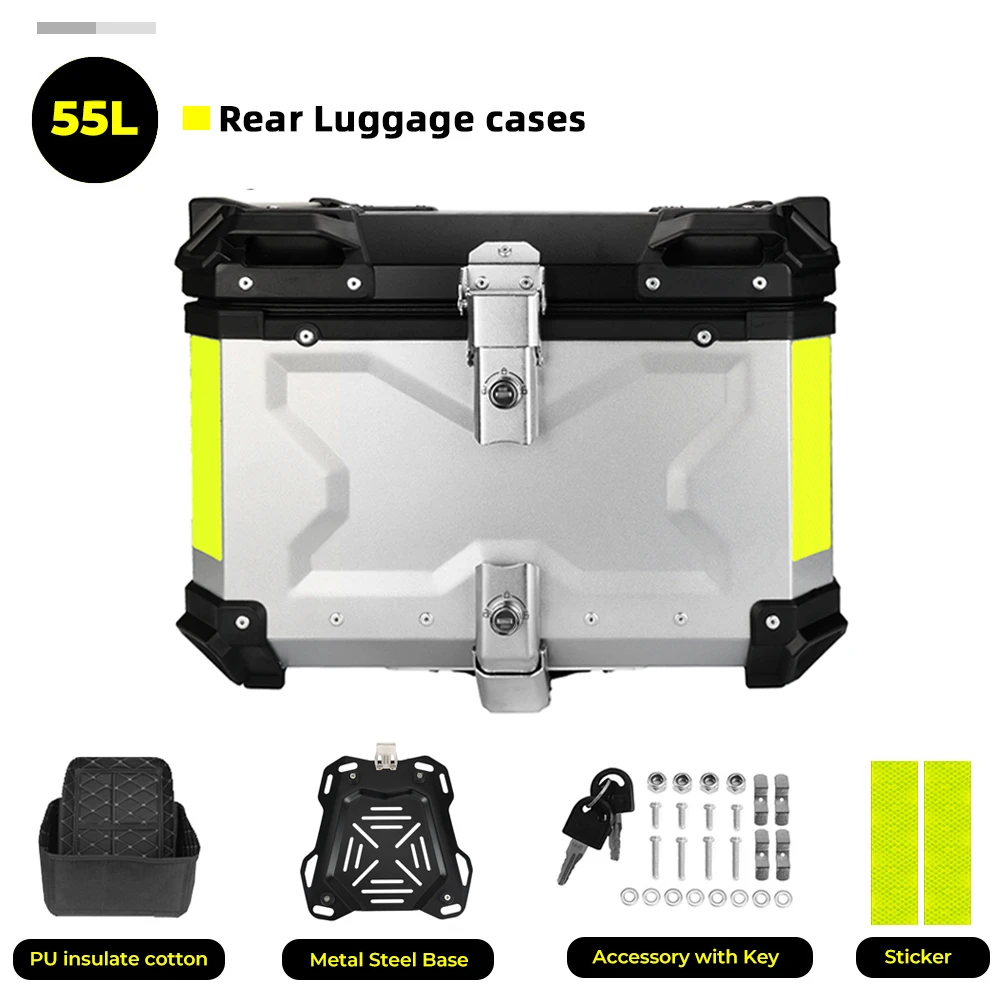 

Чехлы на багажник для Мотоцикла BMW R1200GS R1250GS R 1250 GS, алюминиевые чехлы на багажник с ЧПУ, чехлы для шлема с замком для багажника