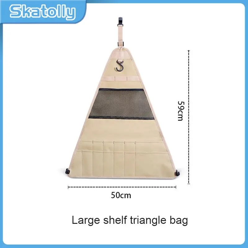 

Outdoor camping portable storage hook rack folding tripod camping storage rack