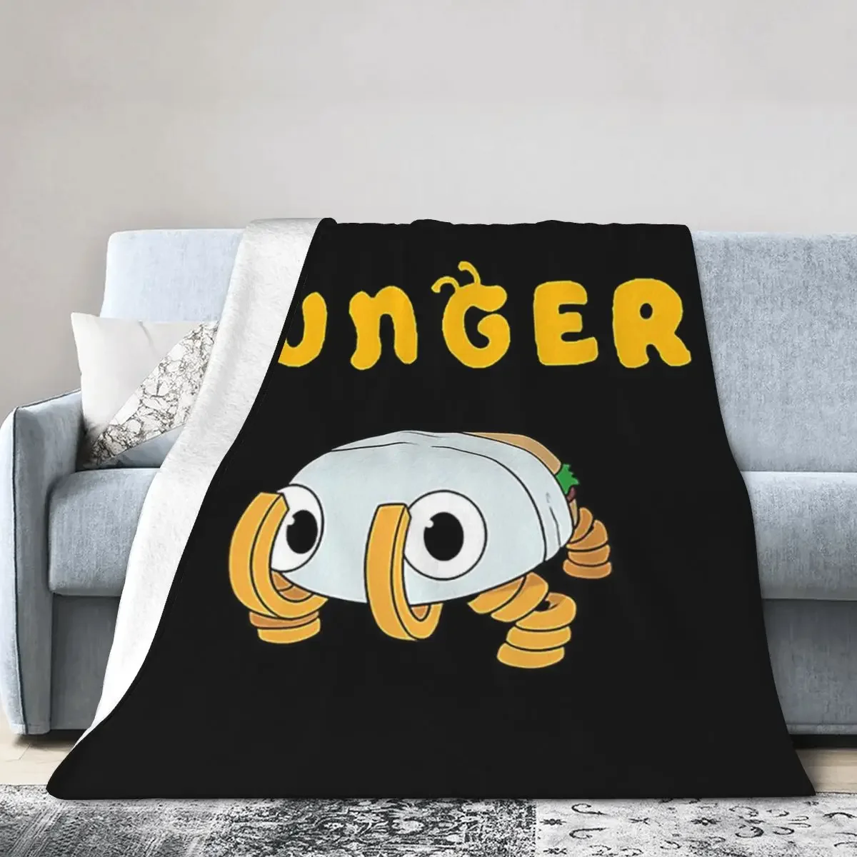 Мягкое теплое фланелевое одеяло Bugsnax Bunger постельное белье для кровати гостиной