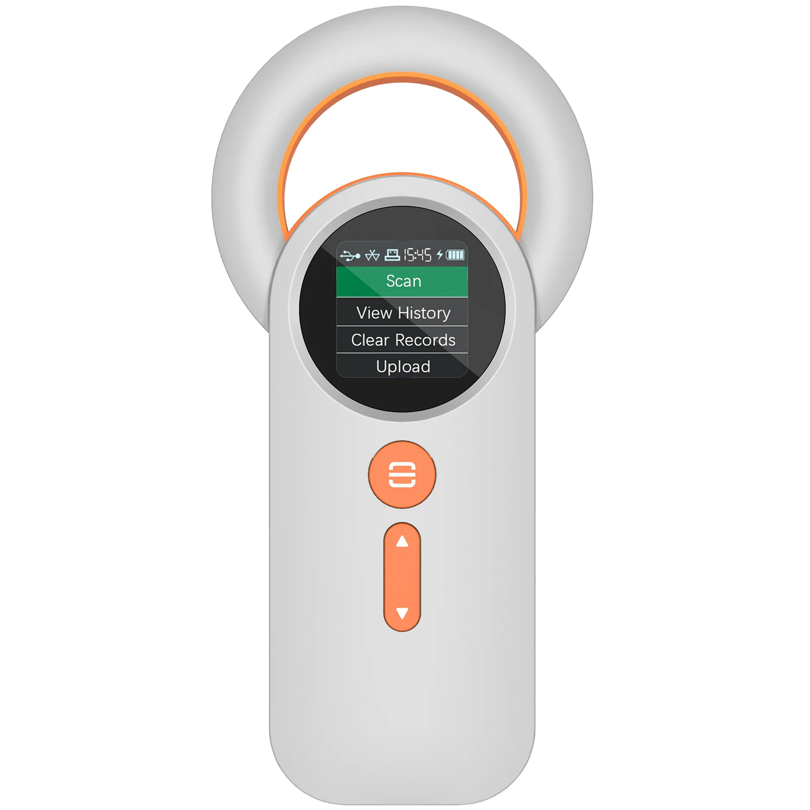 Фото Модель MJ-Q30 125 кГц 134,2 кГц RFID-сканер микрочипов для животных 3-в-1 6.1 2.4G USB сканер чипов для домашних животных с 1,44-дюймовым TFT-экраном №1