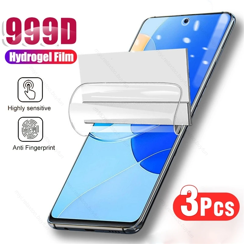

3PCS 999D Curved Soft Hydrogel Film Screen Protector Not Glass For Huawei Hauwei Huawey Nova 9 SE 9SE Nova9 Nova9SE Phone Films