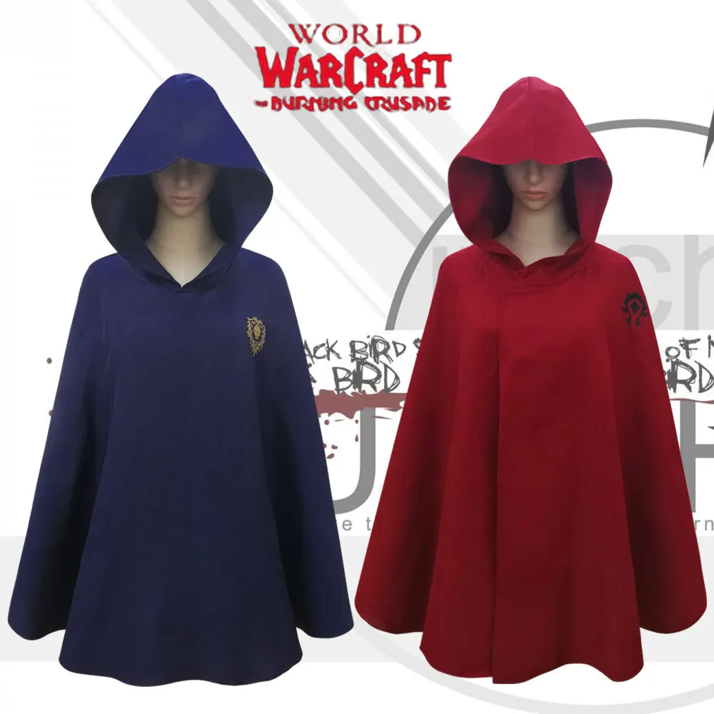 Костюм World Of Warcraft, альянсский лагерь, одежда для косплея, облегающий плащ на Хэллоуин, красная и синяя накидка, полный комплект одежды (art.: 3920d42695e4e) - 3920d42695e4e