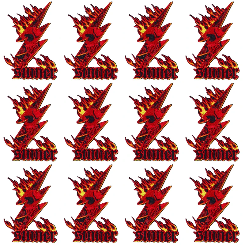 Патчи с вышивкой в стиле панк 10 шт./лот