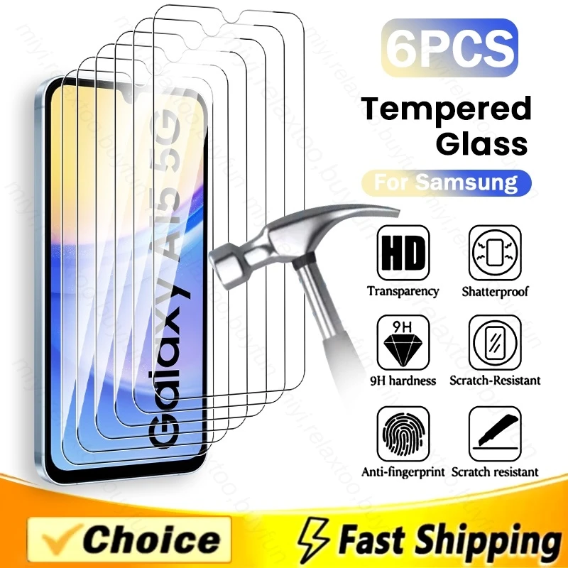 6 шт. защитные пленки для Samsung Galaxy A05 s A15 A25 A35 A55