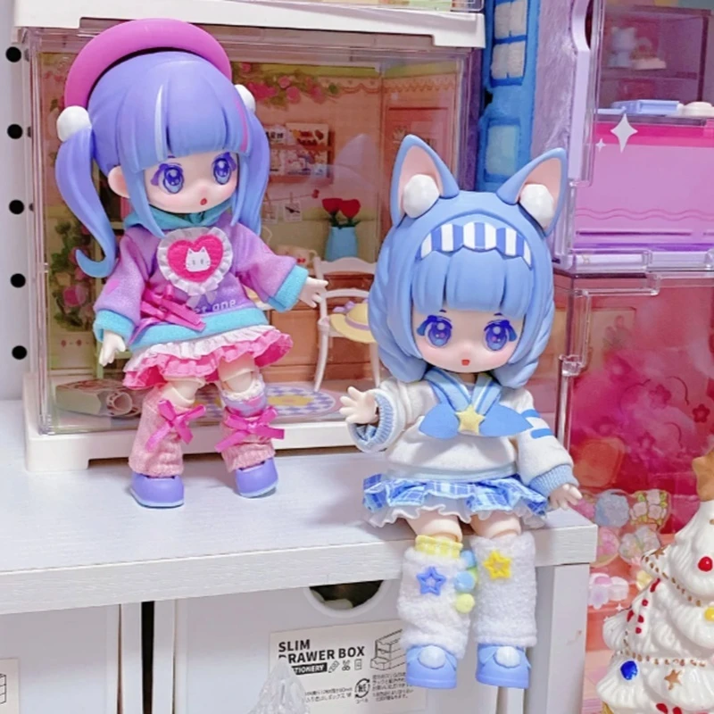Фото Оригинальная коллекционная фигурка Nyzaii'S Sweet Imagination Series BJD в закрытой коробке, милая кукла-фигурка, декор для рабочего стола, таинственная коробка, игрушка для девочек №1