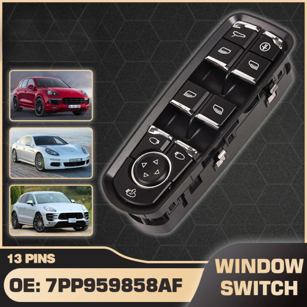 Кнопка переключения стеклоподъемника для Porsche Cayenne 2011-2016 Panamera Macan 2015-2016 7PP959858AF