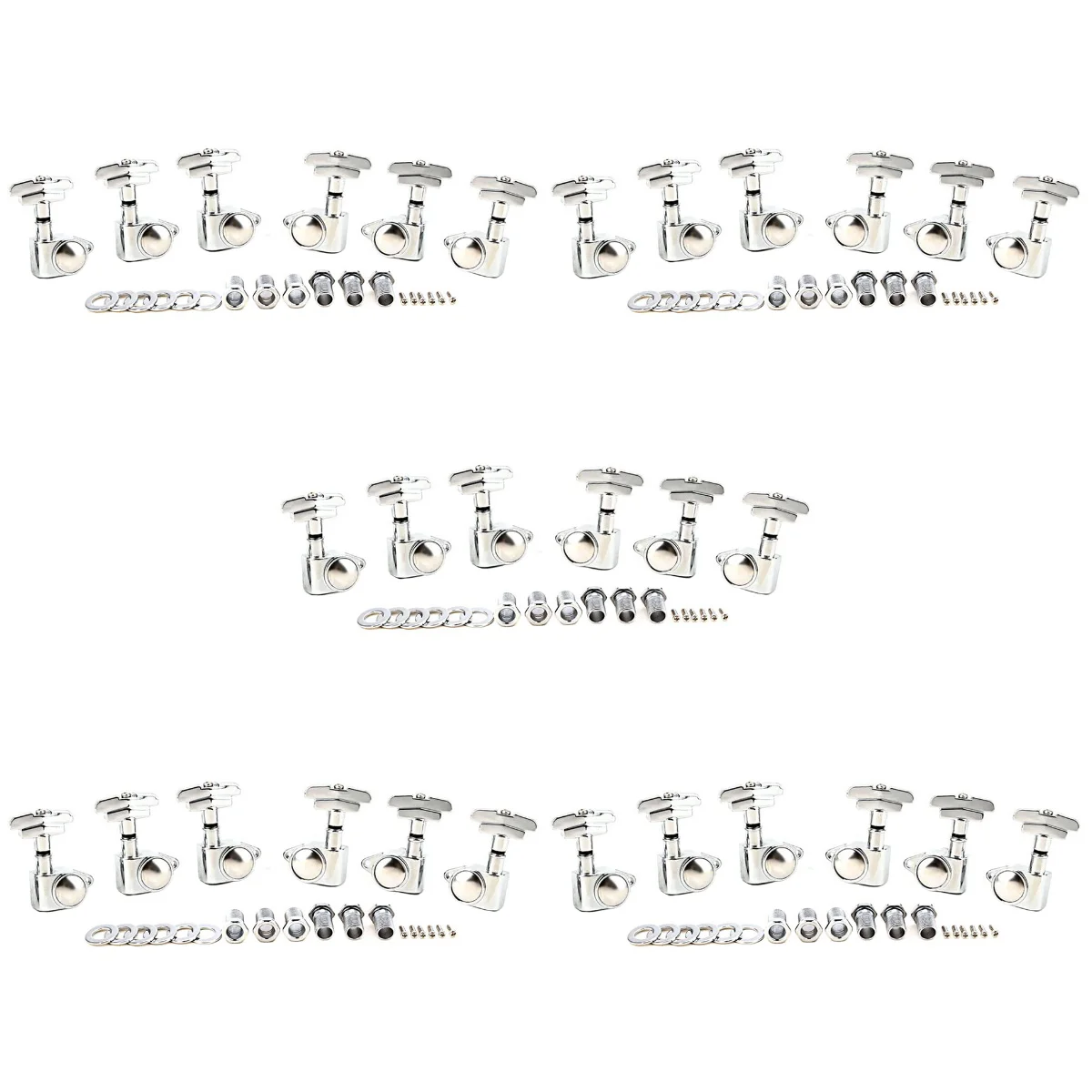 5 Sets  of Guitar Machine Heads 3R3L Tuning Pegs Tuners with Screws Guitar Tuner