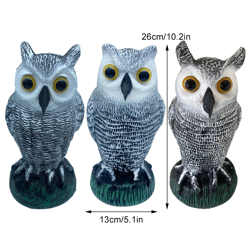 Пластиковая приманка в виде совы для искусственного пугала декоративная статуя