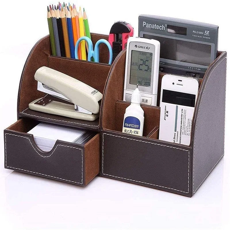 

Кожаный большой квадратный многофункциональный ящик для хранения