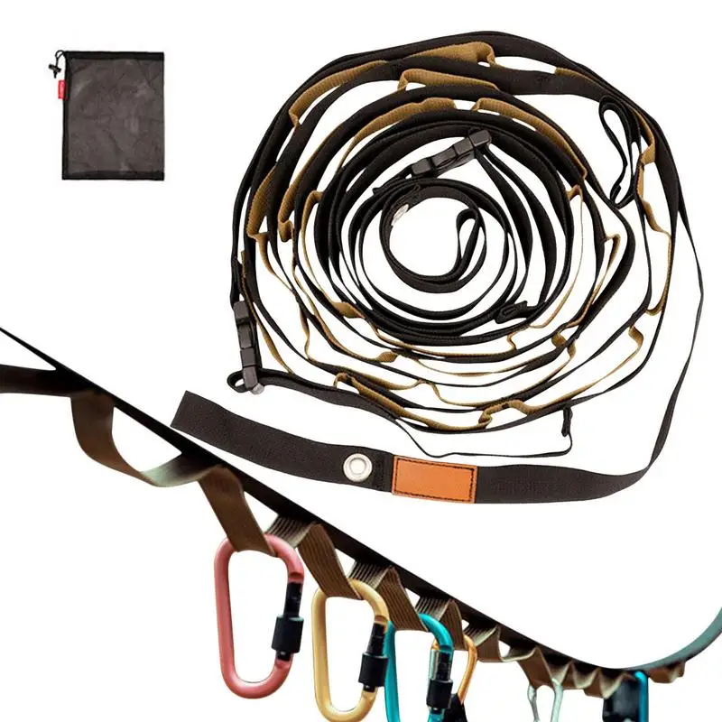 

Регулируемая походная веревка для одежды, нескользящий шнурок для одежды, аксессуары для пикников и путешествий, 27,23 фута