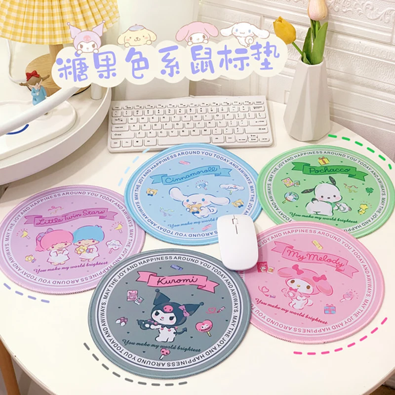 

Kuromi Kawaii Mouse Pad Sanrio Anime Non-slip Mat Cinnamoroll My Melody Pachacco Cartoon Hello Kitty Toys Gift for Children