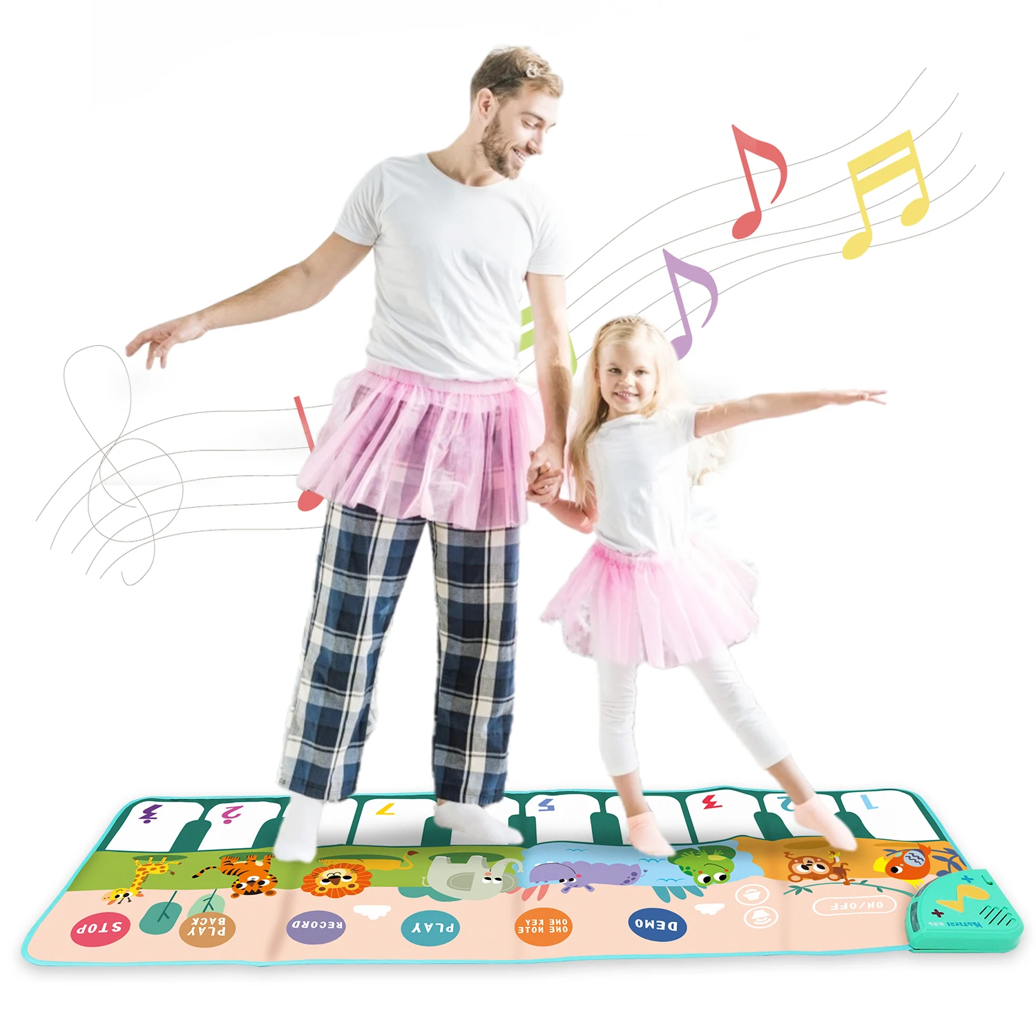 

110x36 см многофункциональный музыкальный коврик для пианино клавиатура с 8 инструментами звуки танцевальный ковер для детей малышей игрушка Монтессори
