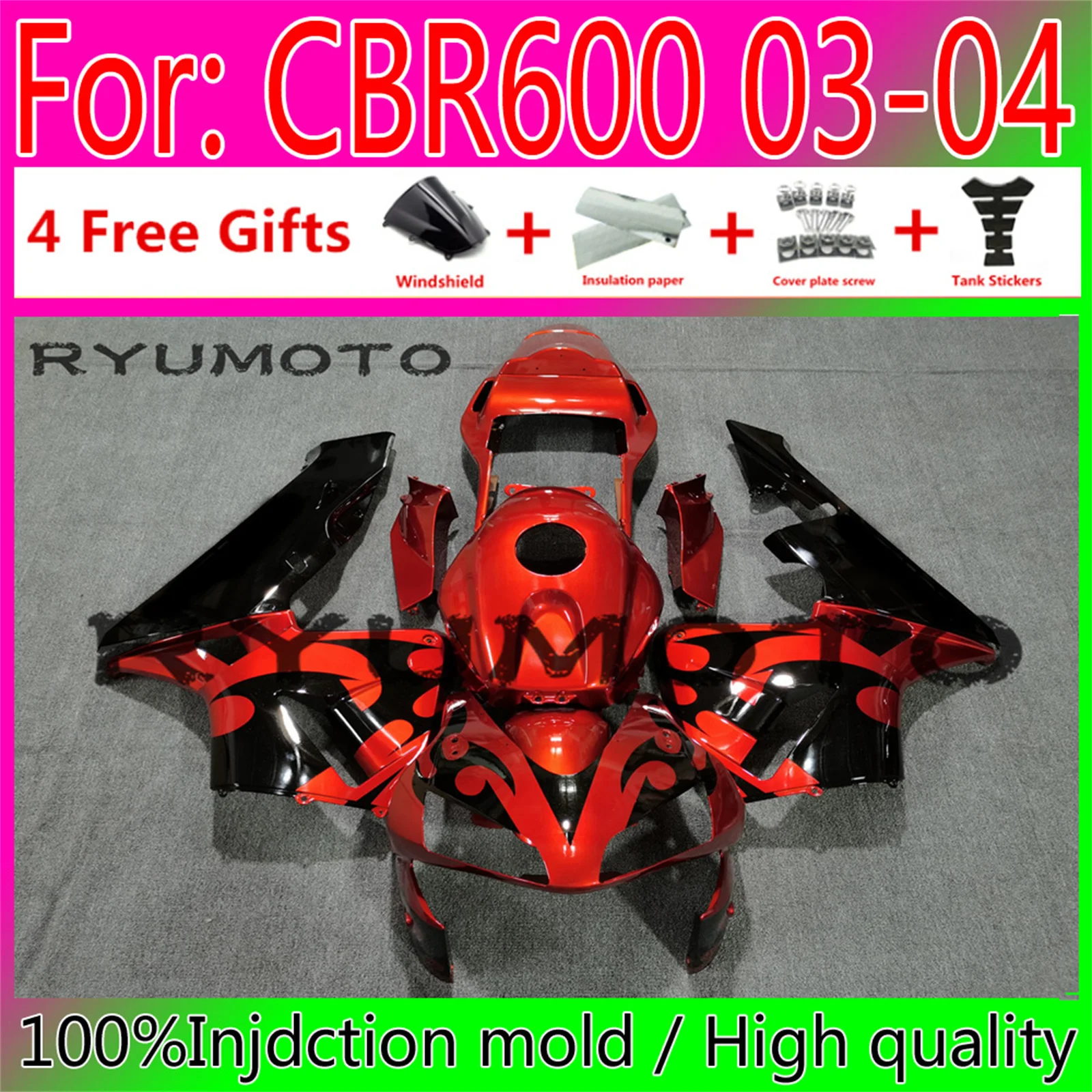 

Обтекатели для мотоцикла HONDA CBR600RR F5 2003 2004 CBR600 CBR 600RR 03 04