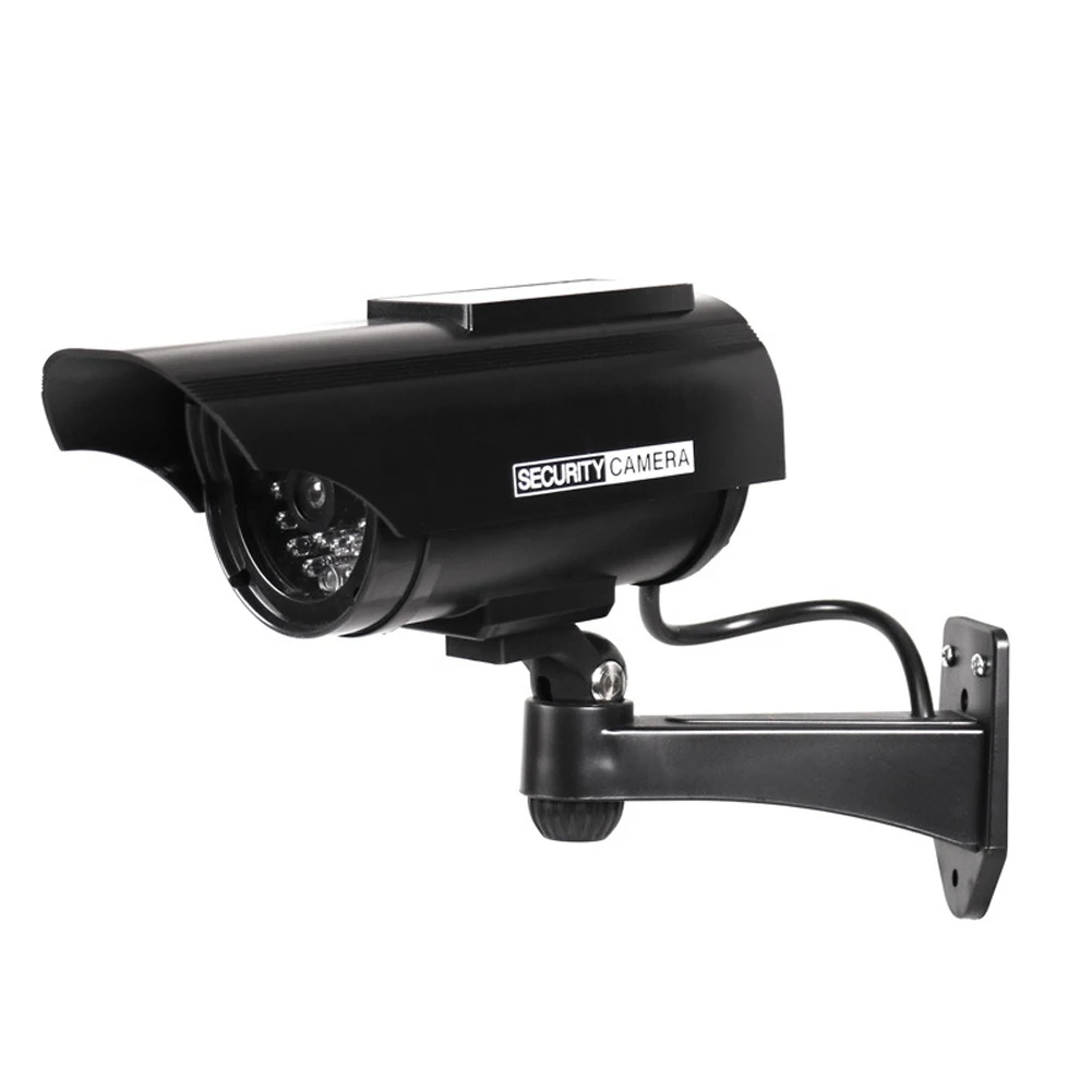 

Security Dome Camera Indoor Outdoor Solar Powered Simulation Surveillance Camera Home Anti-theft Fake Monitoring Accessories