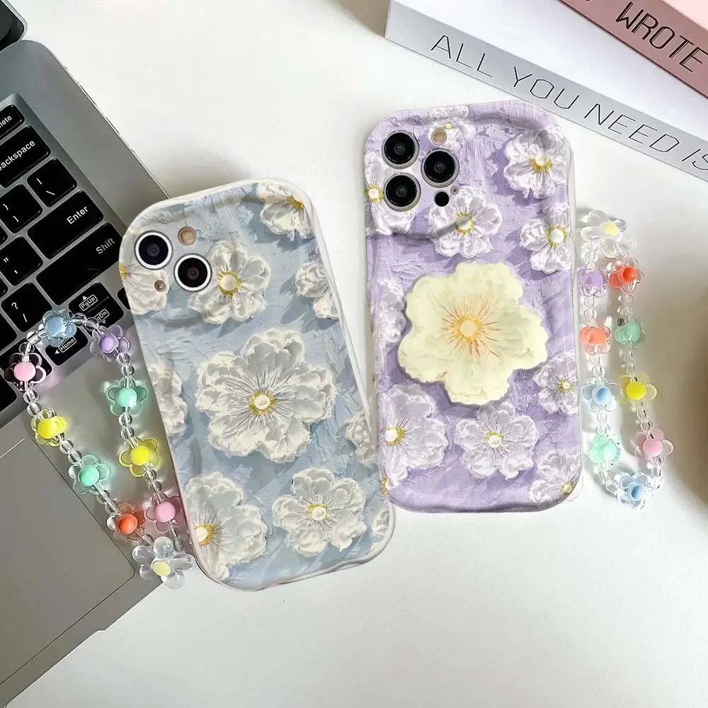 Чехол для телефона с цветочным рисунком Huawei Honor 90 Lite 5G P30 Mate 30 40 Pro P40 Nova 9 10 SE 11 5T 7
