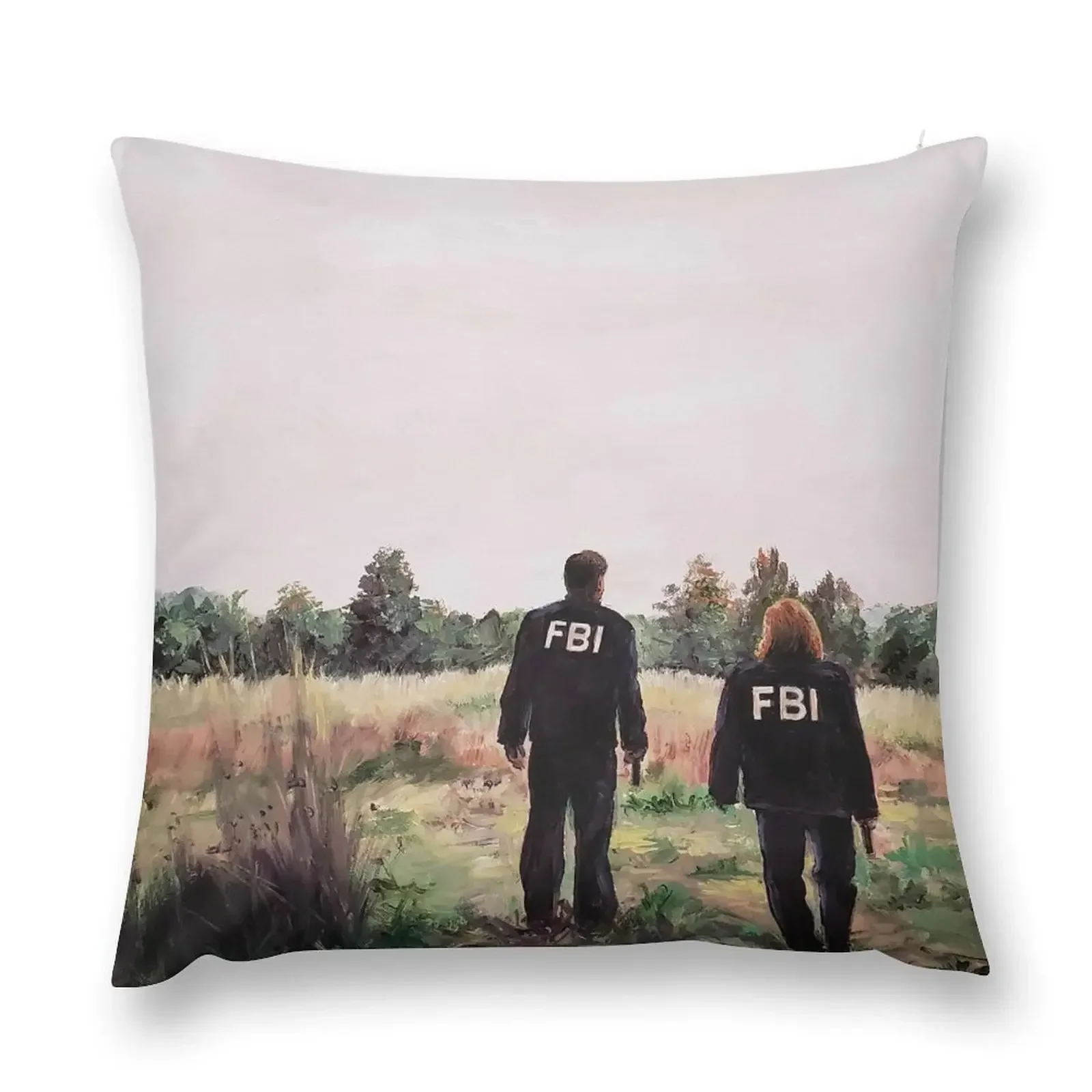 Мюрем и Скульли в Куртках ФБР полевых файках X Подушка Наволочка Декоративные