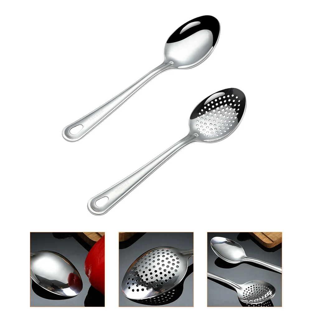 

Spoons Serving Utensils Slotted Kitchen Espresso Latte Scoop Antipasto Cake Cutlery Handle Restaurant Soup Dinner Portable
