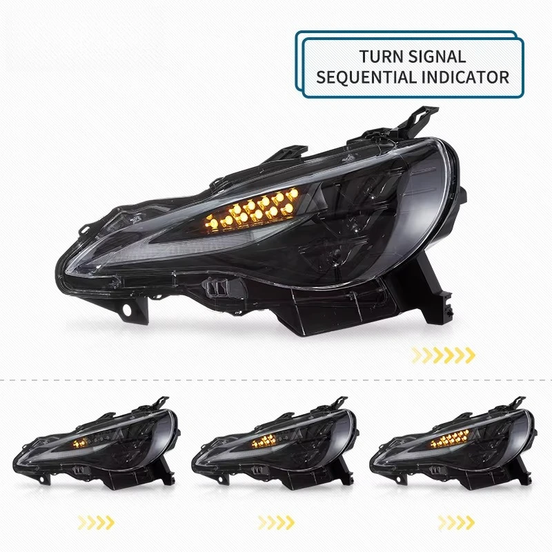 Фото Фары VLAND Full LED для Scion FR-S 2012 года и новее, с последовательным включением, для FT86 GT86 BRZ, передние фары от производителя №3