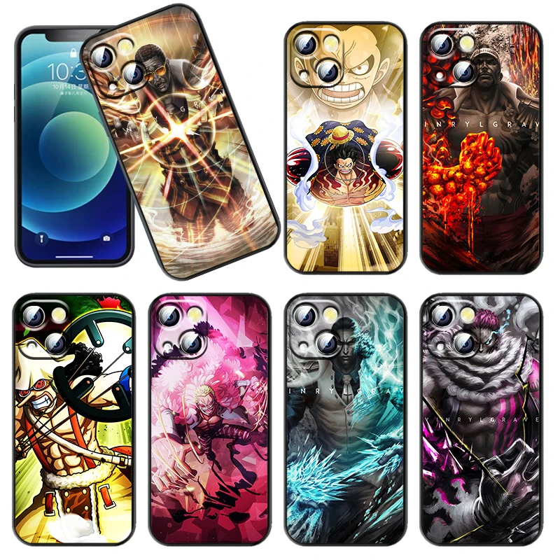 

Anime One Piece battle scene Phone Case For iPhone 11 12 13 Mini 13 14 Pro Max 11 Pro XS Max X XR Plus 7 8 Silicone Cover