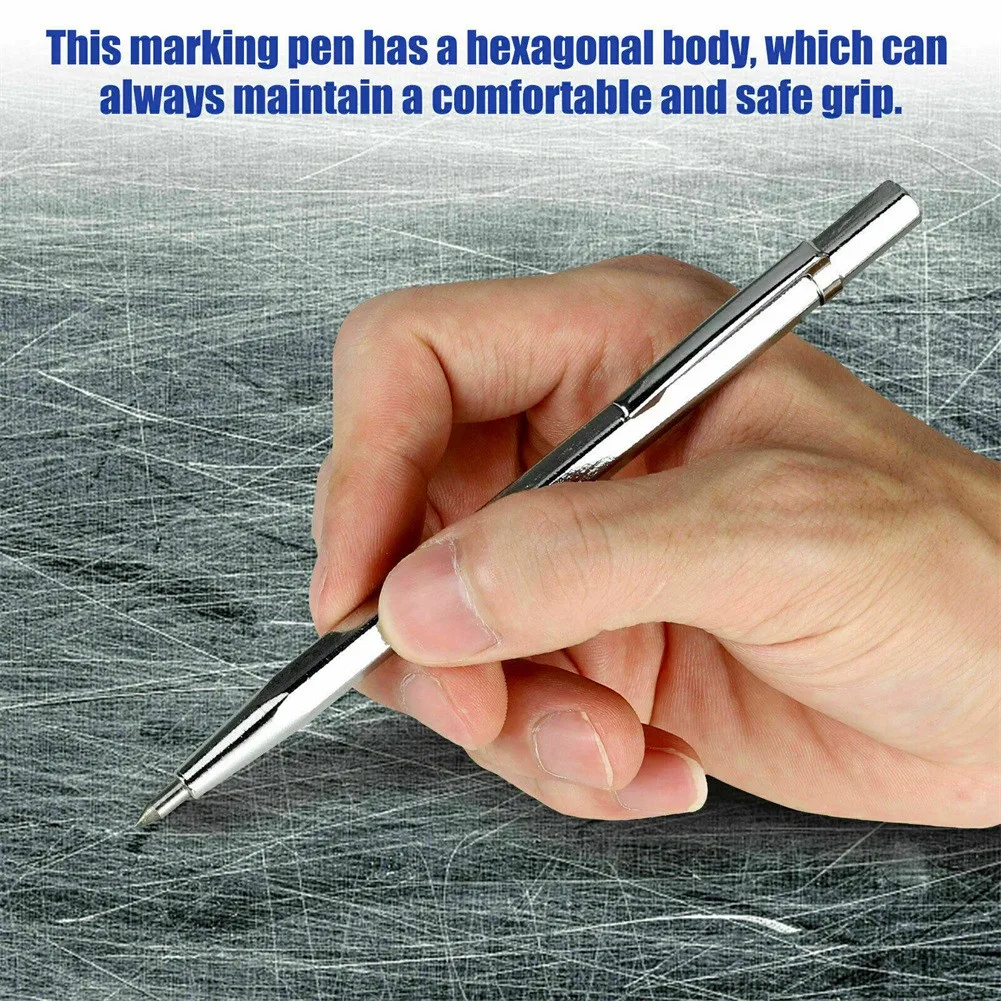 

Metal Line Pen Marker Tool Glass Concrete Jewelry Tungsten Carbide Marker 8*140mm Portable Hand Tool