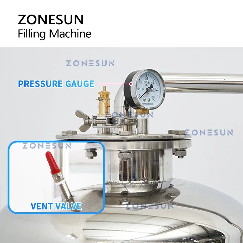ZONESUN машина для розлива газированных напитков Isobaric пивная кола газированный сок