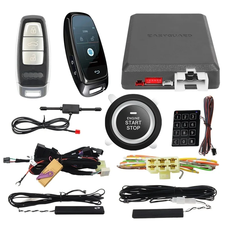 EASYGUARD Plug & Play CAN BUS подходит для A1 13-18 Q3 TT 08-17 клавиша START PKE car alarm system smart KEY remote start push