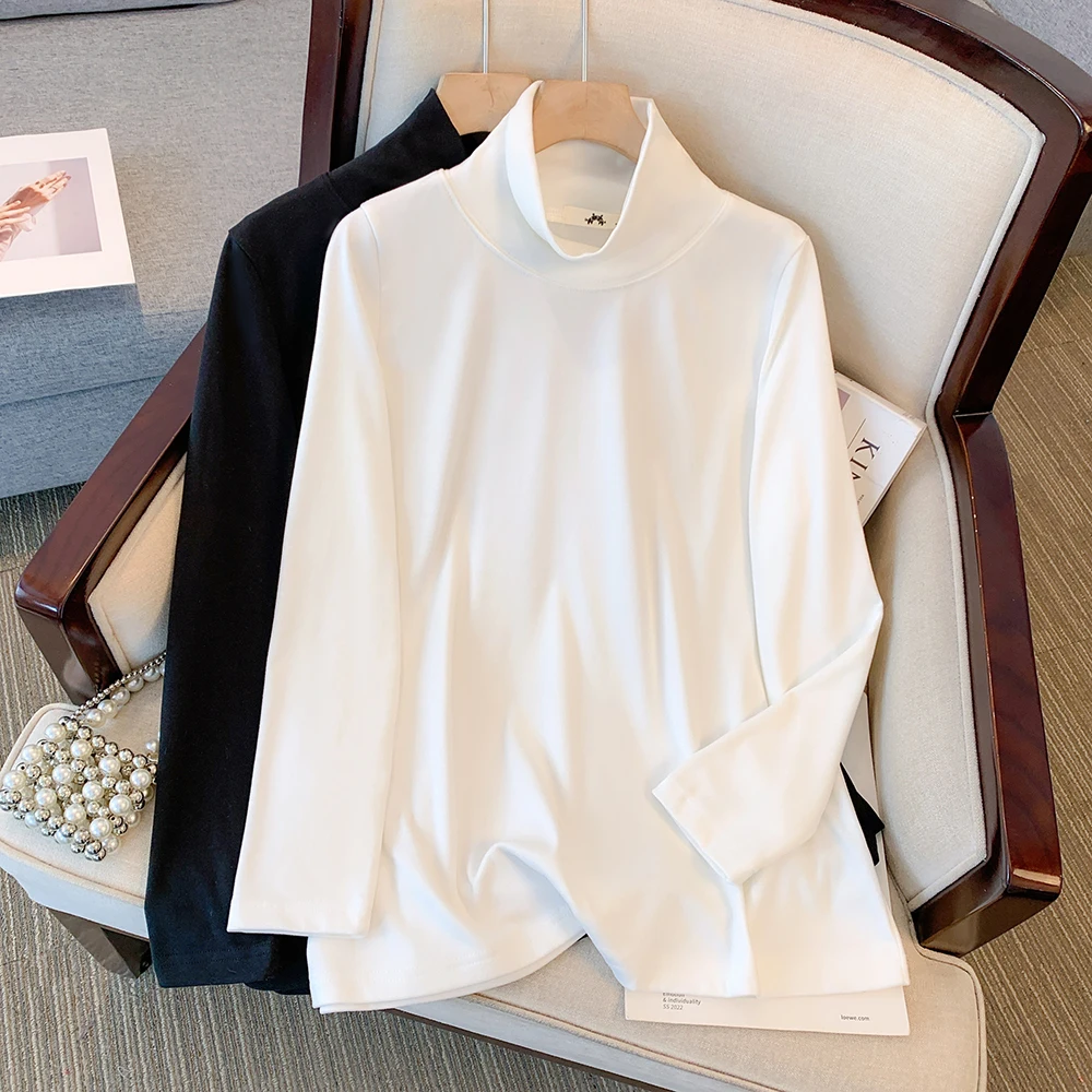 Женская весенне-осенняя свободная Удобная Базовая рубашка для отдыха больших