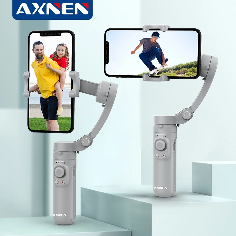 AXNEN HQ3 Smartphone pieghevole a 3 assi palmare Gimbal cellulare Video Record stabilizzatore Vlog per iPhone 13 Xiaomi Huawei Samsung