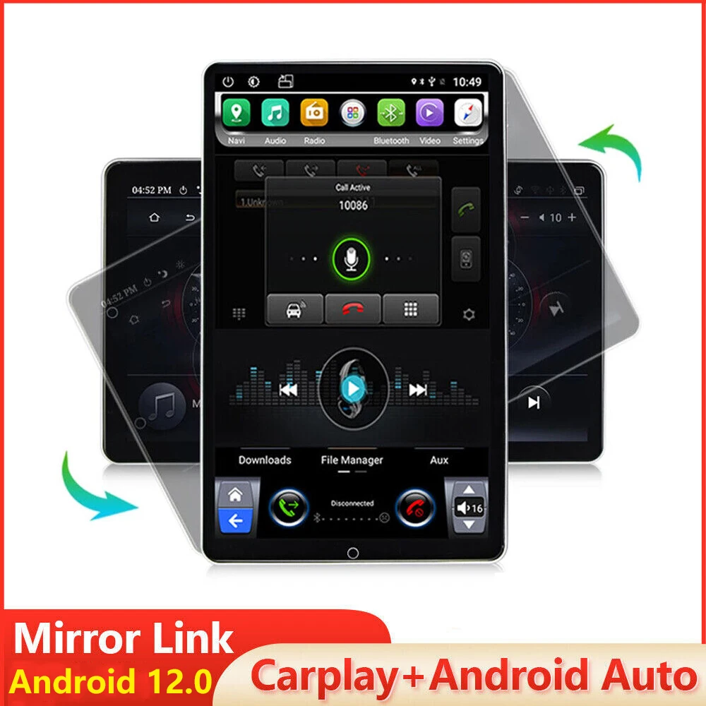 

10.1 Inch Rotatable double 2Din Car Radio for Universal Android 12.0 Car Stereo 2 DIN Video Multimedia Player Autoradio Rotation