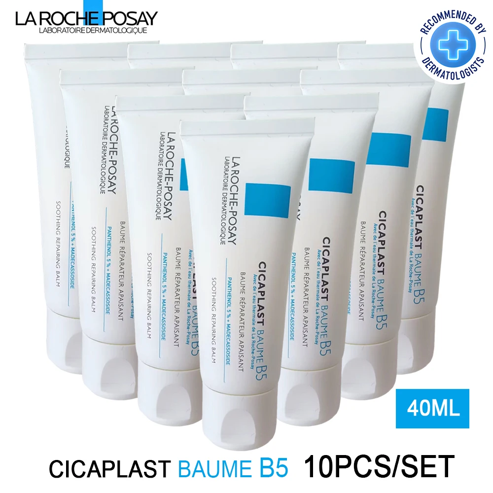 

10PCS La Roche-Posay B5 Repair Cream Cicaplast Balm Soothe Redness And Itching Nourishes Improve Sensitive Dry Skin Barrier 40ml