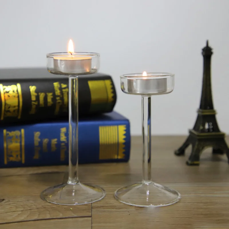 Straight Goblet Tealight Candle Cup Candlestick For Romantic Wedding Party Table Setting