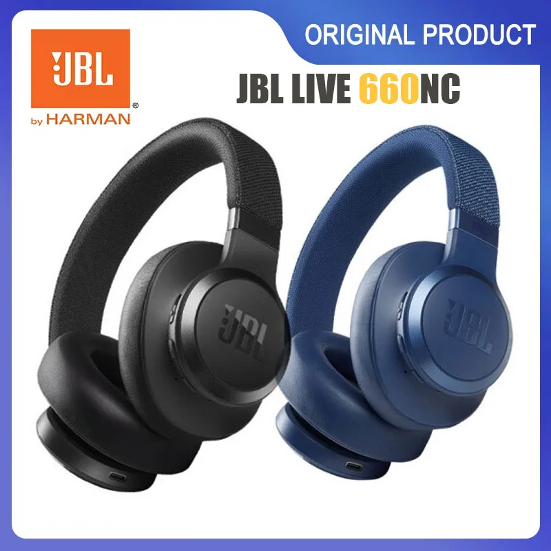 

JBL LIVE 660NC умные наушники с шумоподавлением Беспроводные Bluetooth-совместимые 5,0 спортивные наушники складные стереонаушники