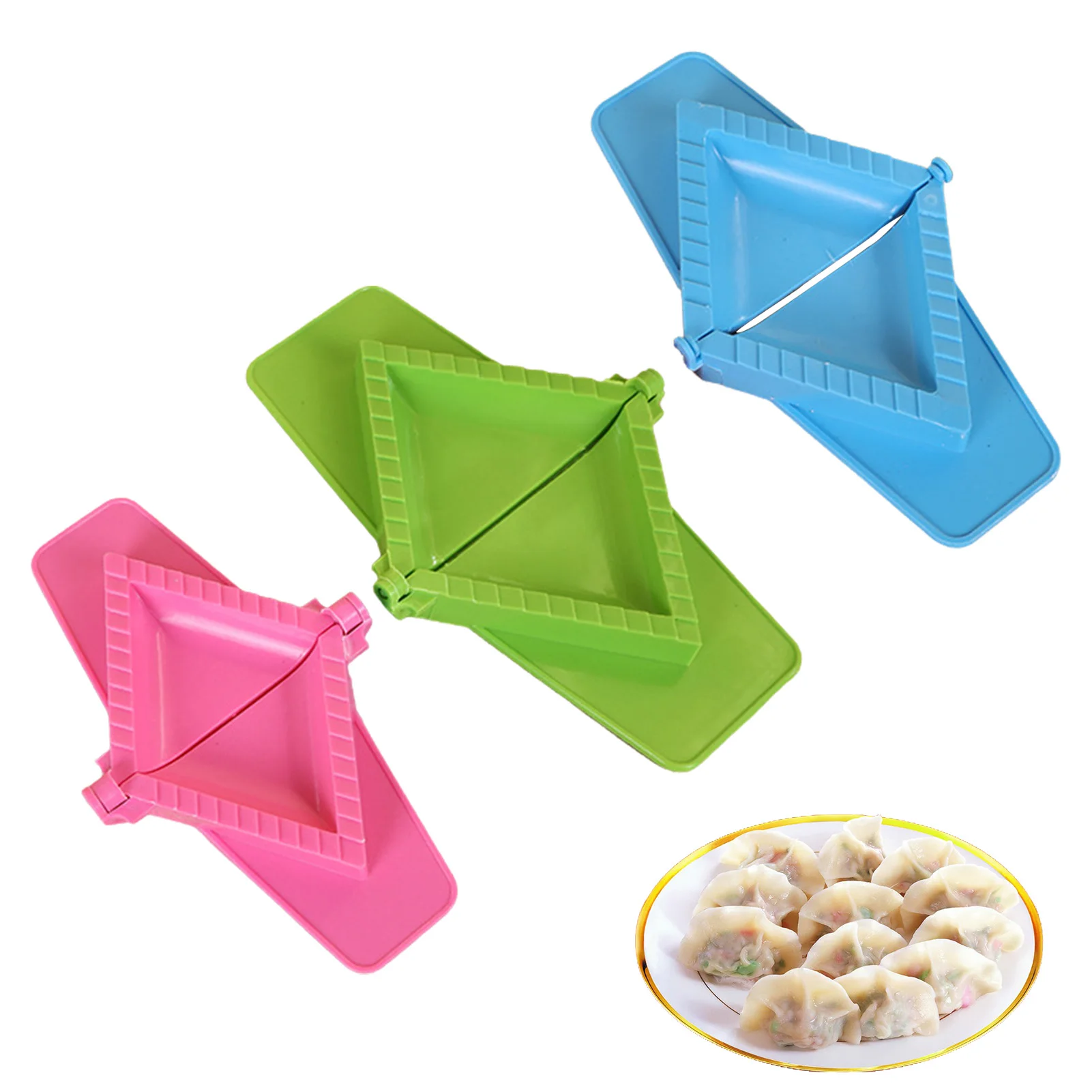 

Plastic Dumpling Mould Lazy Must-Ravioli Making Mould Baking Accessories Home Kitchen Dumpling Oysters Fruit Pies Maker Tools