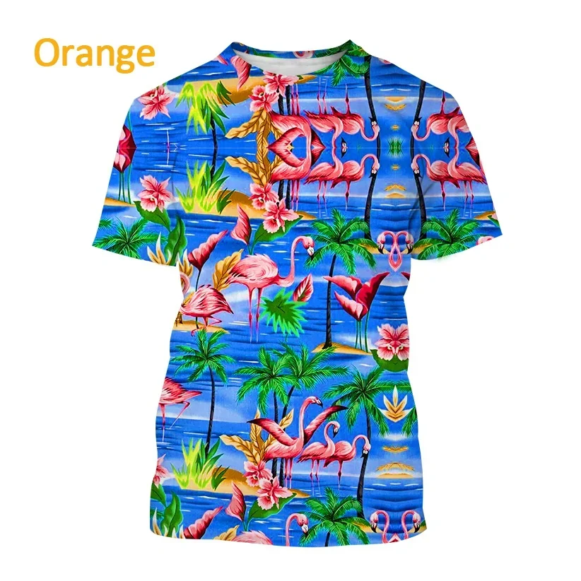 Рисунок 2 - Летняя футболка унисекс с 3D-принтом фламинго